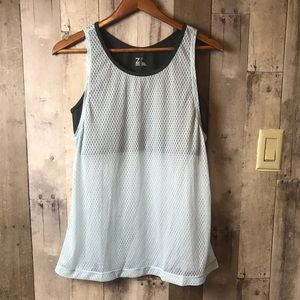 Z by Zella double play mesh tank top w/ bra